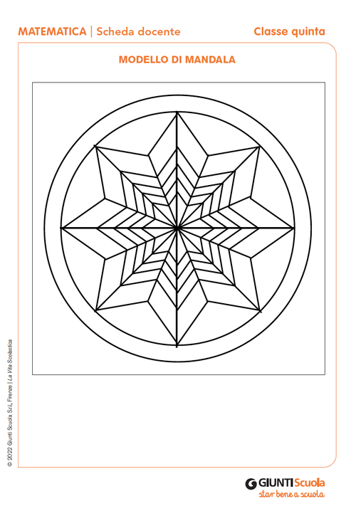 Modello di mandala | Giunti Scuola Modello di mandala | Giunti Scuola