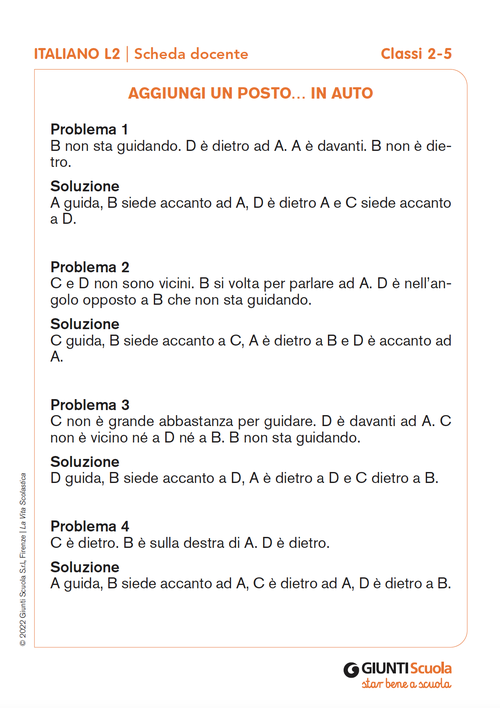 Aggiungi un posto... in auto | Giunti Scuola Aggiungi un posto... in auto | Giunti Scuola