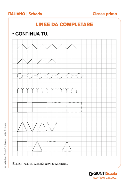 Linee da completare | Giunti Scuola Linee da completare | Giunti Scuola