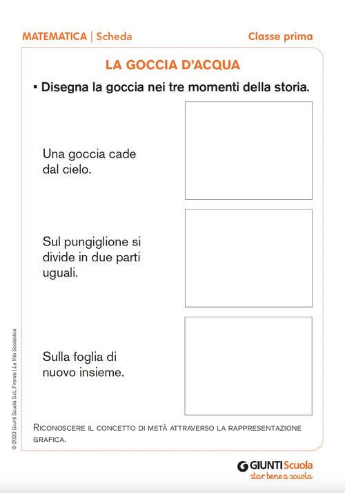 La goccia d'acqua | Giunti Scuola La goccia d'acqua | Giunti Scuola