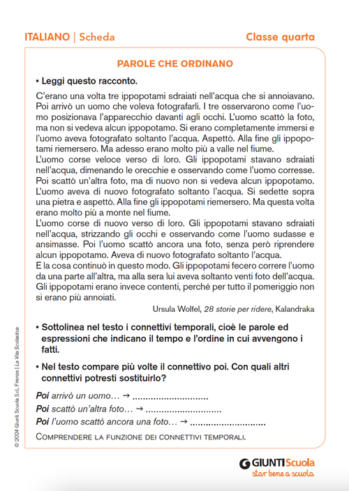 Parole che ordinano | Giunti Scuola