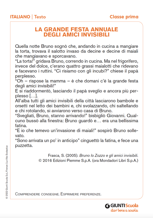 La grande festa annuale degli amici invisibili | Giunti Scuola La grande festa annuale degli amici invisibili | Giunti Scuola