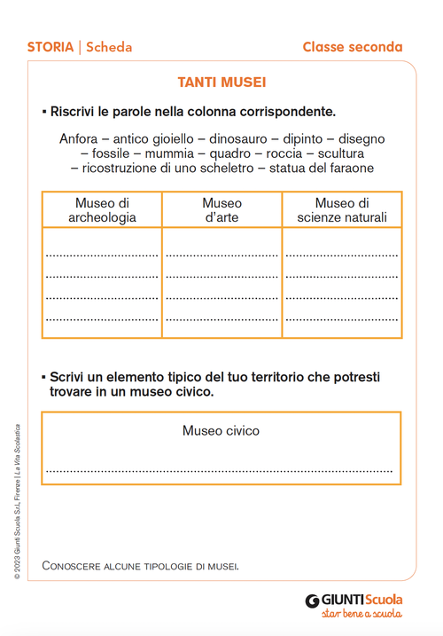 Tanti musei | Giunti Scuola Tanti musei | Giunti Scuola