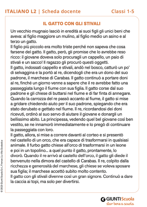 Il gatto con gli stivali | Giunti Scuola