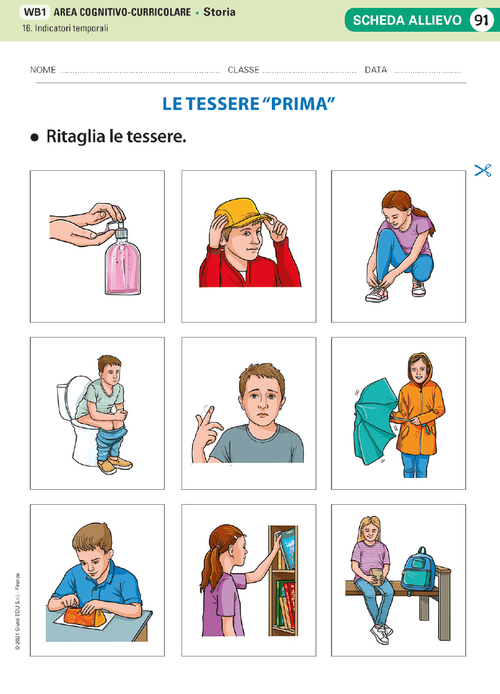 Le tessere “prima” e le tessere “dopo” | Giunti Scuola Le tessere “prima” e le tessere “dopo” | Giunti Scuola
