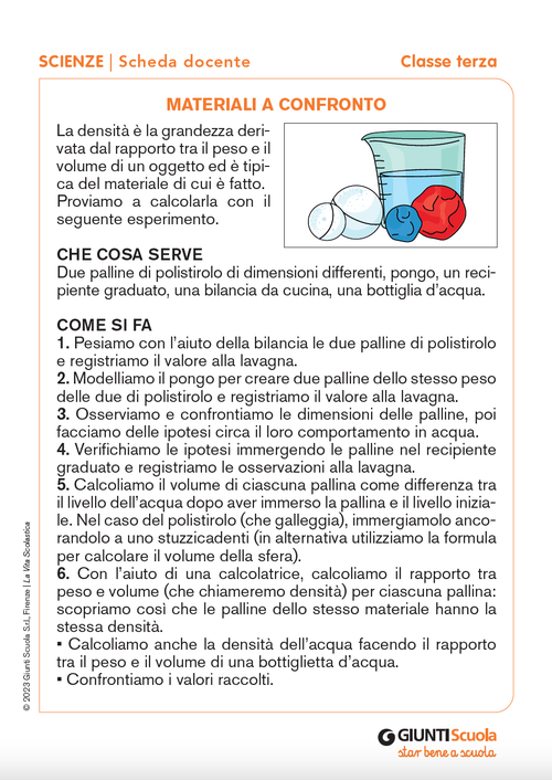 Materiali a confronto | Giunti Scuola Materiali a confronto | Giunti Scuola