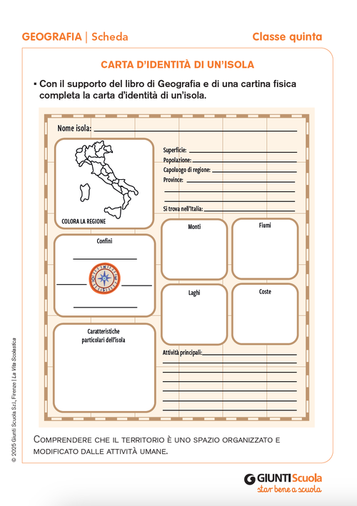 Carta d’identità di un’isola | Giunti Scuola Carta d’identità di un’isola | Giunti Scuola