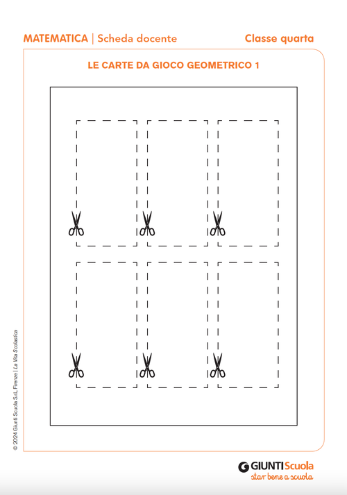 Le carte da gioco geometrico 1 / 2 | Giunti Scuola Le carte da gioco geometrico 1 / 2 | Giunti Scuola