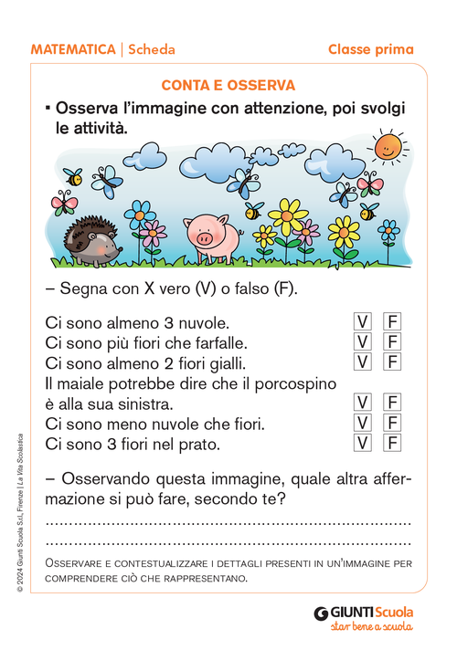 Conta e osserva | Giunti Scuola Conta e osserva | Giunti Scuola