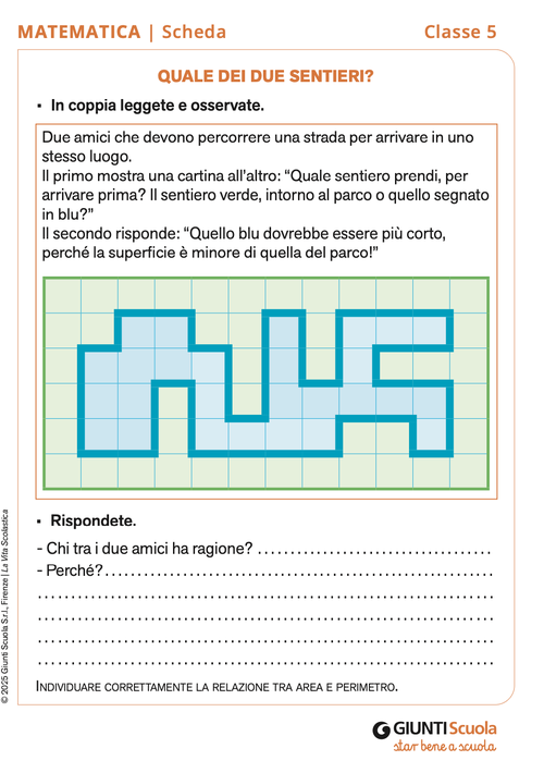 Quale dei due sentieri? | Giunti Scuola Quale dei due sentieri? | Giunti Scuola