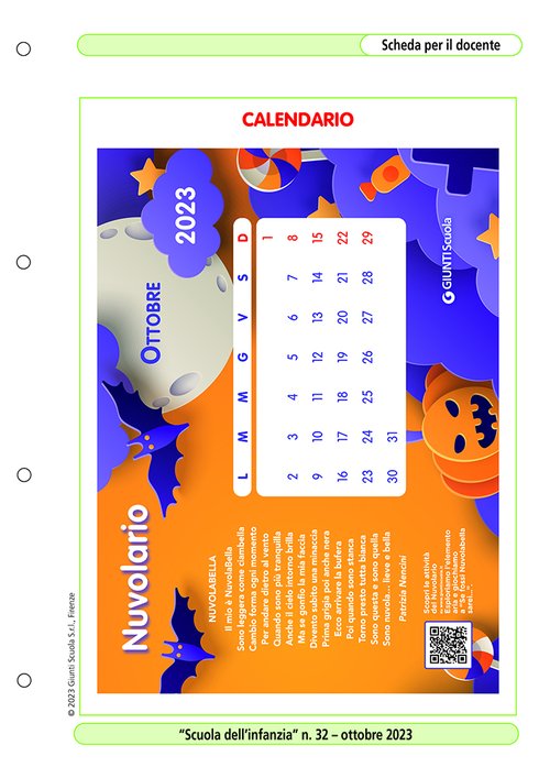 Nuvolario: calendario di ottobre | Giunti Scuola Nuvolario: calendario di ottobre | Giunti Scuola