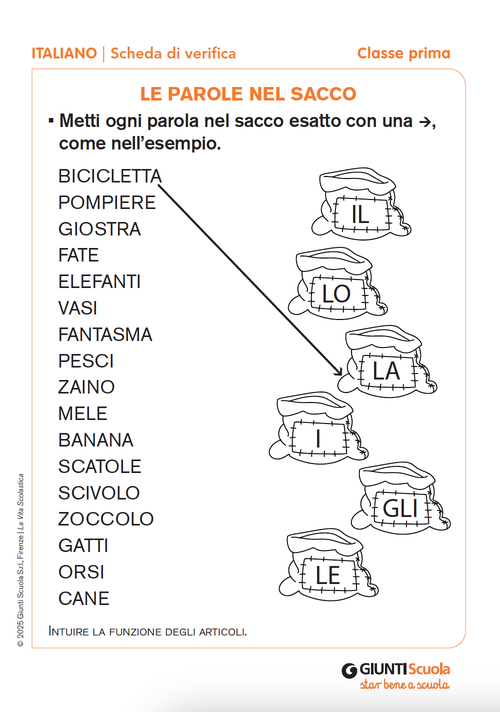 Le parole nel sacco | Giunti Scuola Le parole nel sacco | Giunti Scuola