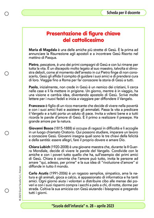 Presentazione di figure chiave del cattolicesimo | Giunti Scuola