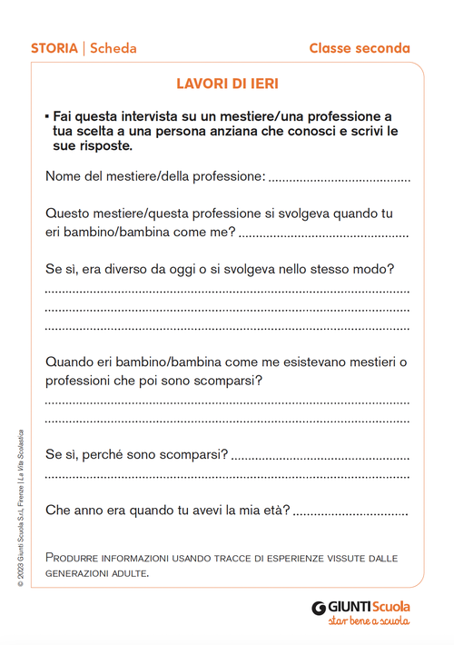 Lavori di ieri | Giunti Scuola Lavori di ieri | Giunti Scuola