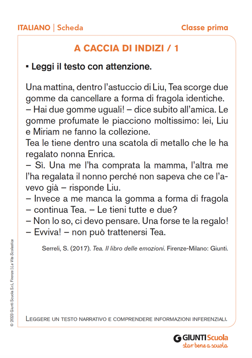 A caccia di indizi 1/2 | Giunti Scuola A caccia di indizi 1/2 | Giunti Scuola
