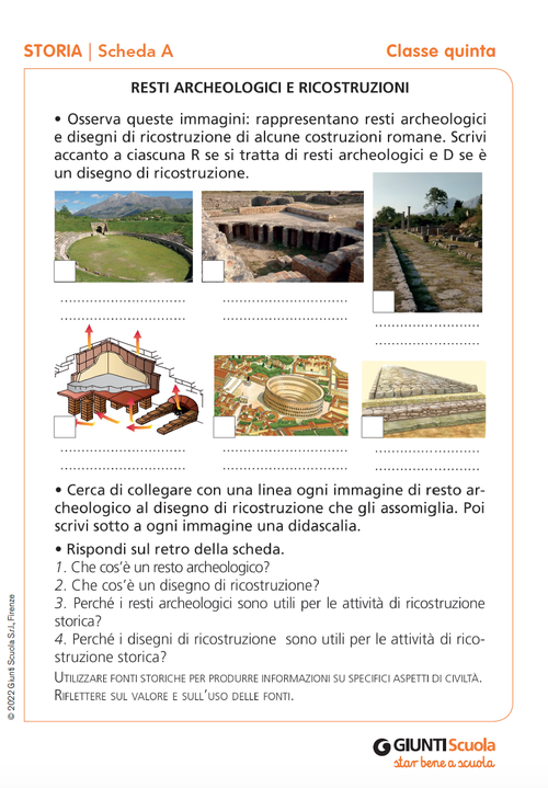 Schede verifiche finali | Storia 5 | Giunti Scuola Schede verifiche finali | Storia 5 | Giunti Scuola