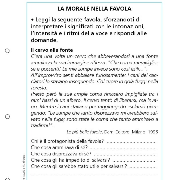 La morale nella favola La morale nella favola Giunti Scuola
