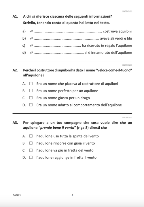 Comprensione Prova INVALSI 2013-14 | Giunti Scuola Comprensione Prova INVALSI 2013-14 | Giunti Scuola