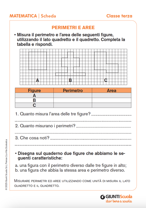 Perimetri e aree | Giunti Scuola Perimetri e aree | Giunti Scuola