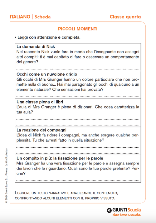 Piccoli momenti | Giunti Scuola Piccoli momenti | Giunti Scuola
