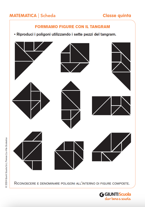 Formiamo figure con il tangram | Giunti Scuola Formiamo figure con il tangram | Giunti Scuola