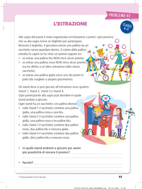 Problema | L’estrazione | Giunti Scuola