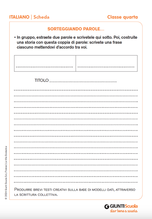 Sorteggiando parole… | Giunti Scuola Sorteggiando parole… | Giunti Scuola