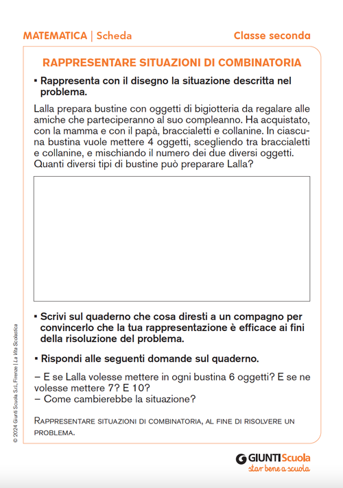 Rappresentare situazioni di combinatoria | Giunti Scuola Rappresentare situazioni di combinatoria | Giunti Scuola