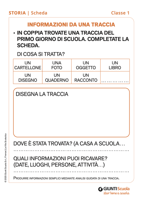 Informazioni da una traccia | Giunti Scuola