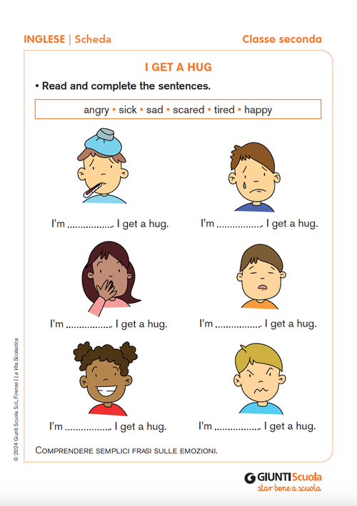 I get a hug | Giunti Scuola I get a hug | Giunti Scuola