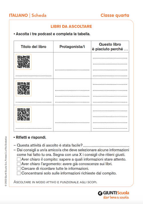 Libri da ascoltare | Giunti Scuola Libri da ascoltare | Giunti Scuola