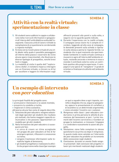 Attività con la realtà virtuale: sperimentazione in classe | Giunti Scuola