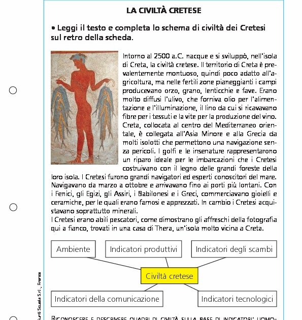 La Civiltà Cretese Scuola Primaria