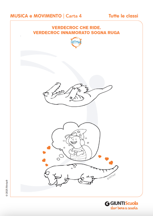 Verdecroc che ride. Verdecroc innamorato sogna Ruga | Giunti Scuola Verdecroc che ride. Verdecroc innamorato sogna Ruga | Giunti Scuola