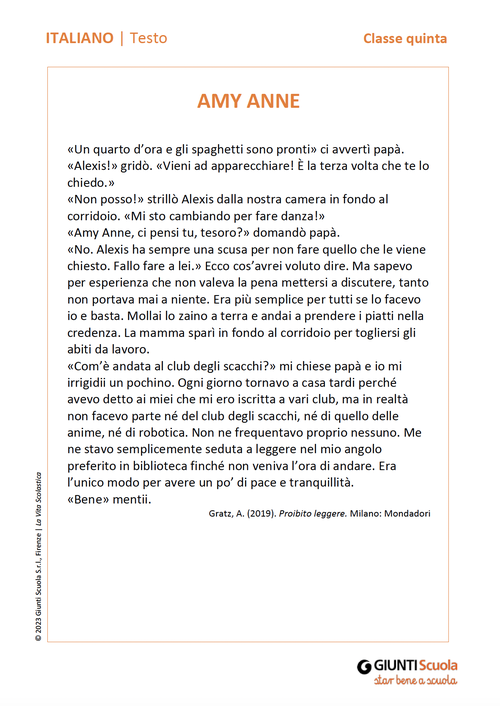 Amy Anne | Giunti Scuola Amy Anne | Giunti Scuola