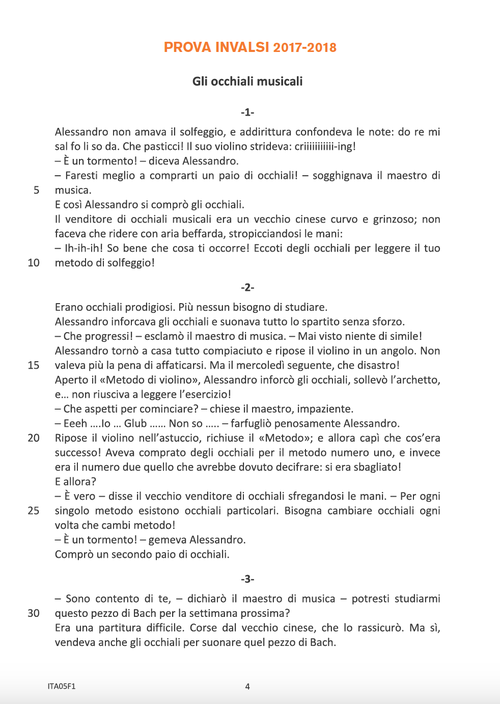 Prova INVALSI 2017-2018 | Giunti Scuola Prova INVALSI 2017-2018 | Giunti Scuola