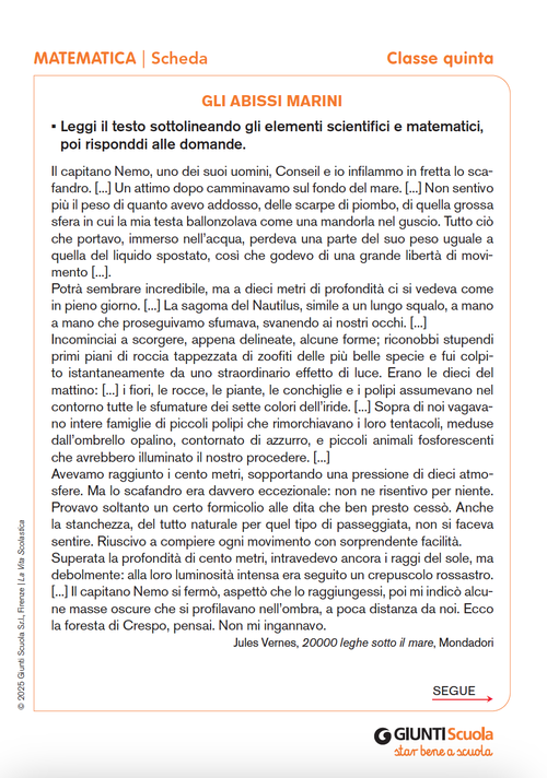 Gli abissi marini | Giunti Scuola Gli abissi marini | Giunti Scuola