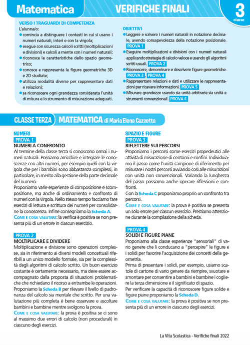 Guida alle verifiche finali | Matematica 3 | Giunti Scuola Guida alle verifiche finali | Matematica 3 | Giunti Scuola