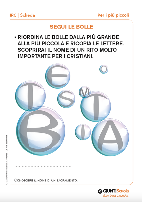 Segui le bolle | Giunti Scuola Segui le bolle | Giunti Scuola