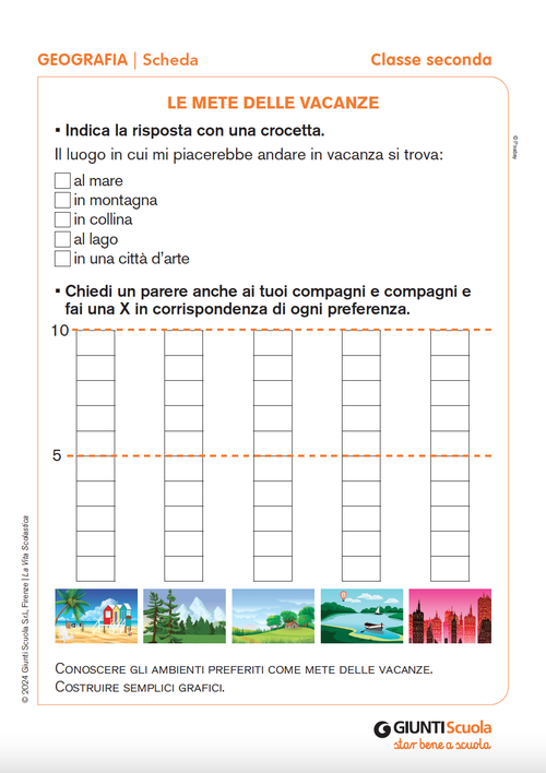 Le mete delle vacanze | Giunti Scuola Le mete delle vacanze | Giunti Scuola