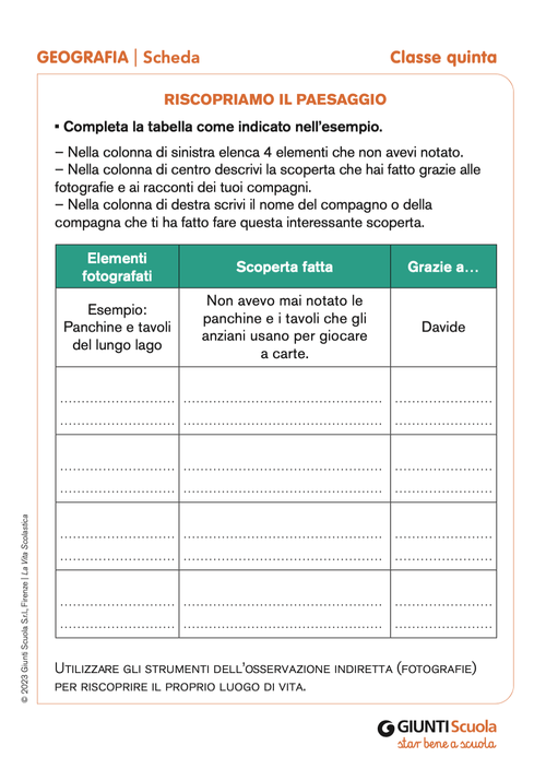 Riscopriamo il paesaggio | Giunti Scuola