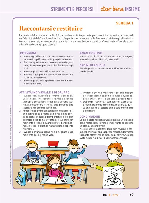 Raccontarsi e restituire | Giunti Scuola