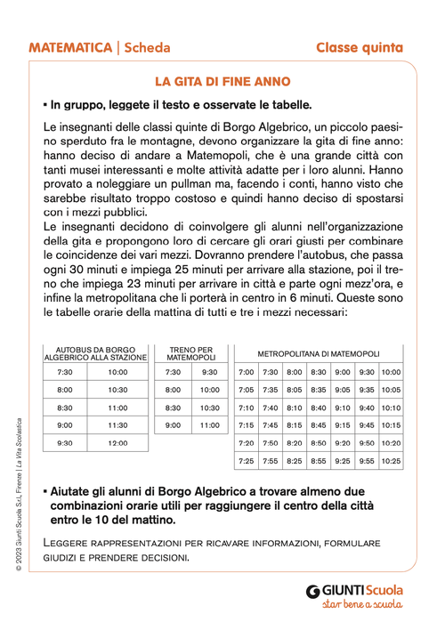 La gita di fine anno | Giunti Scuola La gita di fine anno | Giunti Scuola