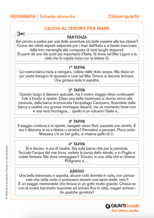 Caccia al tesoro per mare | Giunti Scuola