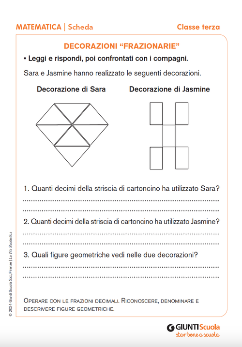 Decorazioni “frazionarie” | Giunti Scuola Decorazioni “frazionarie” | Giunti Scuola