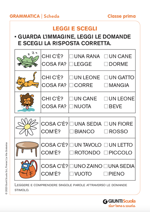 Leggi e scegli | Giunti Scuola