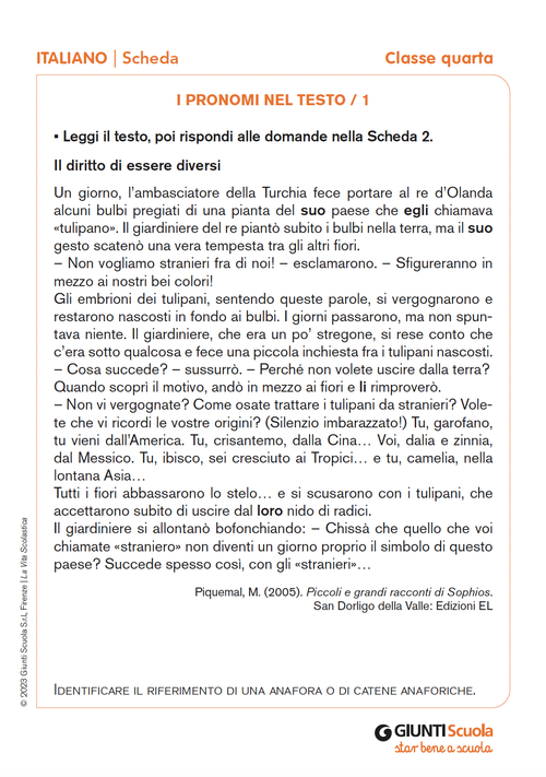 I pronomi nel testo 1/2 | Giunti Scuola I pronomi nel testo 1/2 | Giunti Scuola