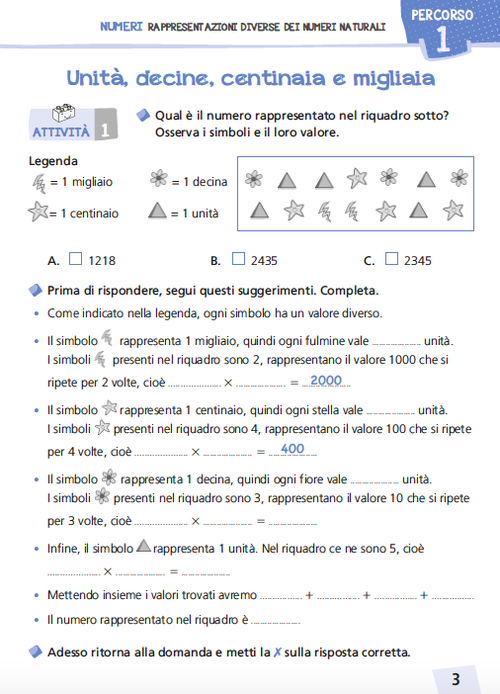 Numeri rappresentazioni | Invalsi III | Giunti Scuola Numeri rappresentazioni | Invalsi III | Giunti Scuola