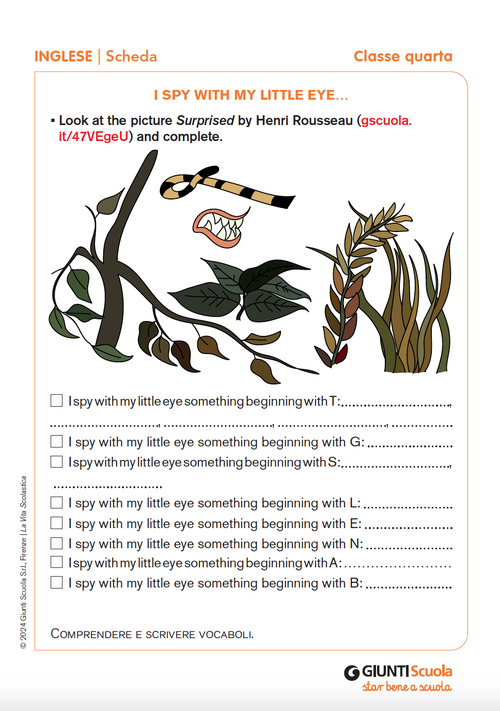 I spy with my little eye… | Giunti Scuola I spy with my little eye… | Giunti Scuola