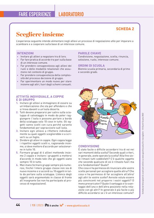 Scegliere insieme | Giunti Scuola